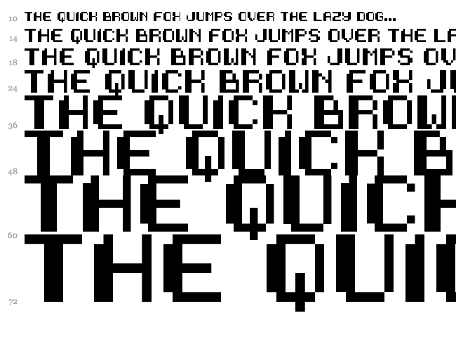 Sneak Attack font waterfall